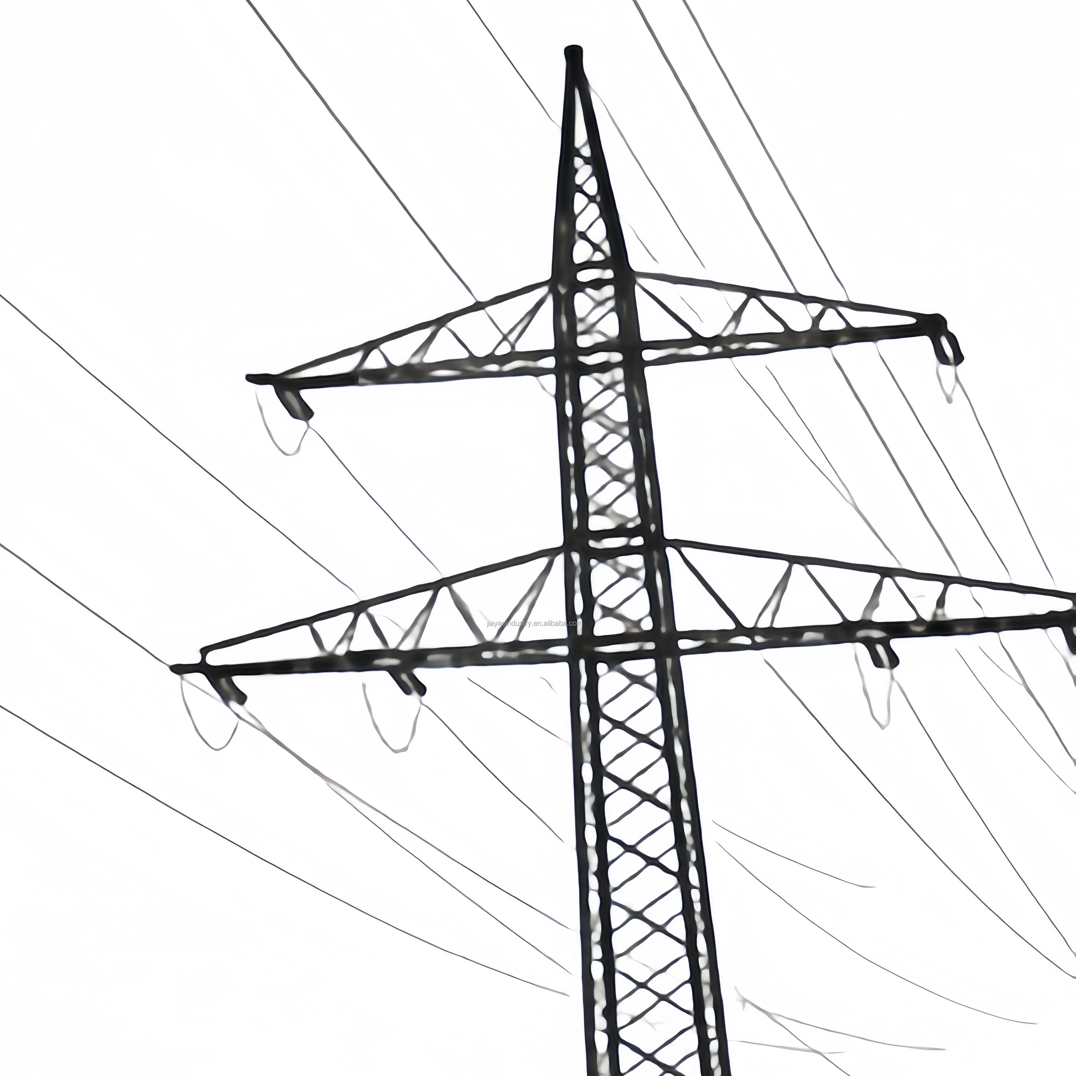 380KV 400KV 500KV 750KV 1000KV High Voltage Power Transmission Line Angle Steel Tower