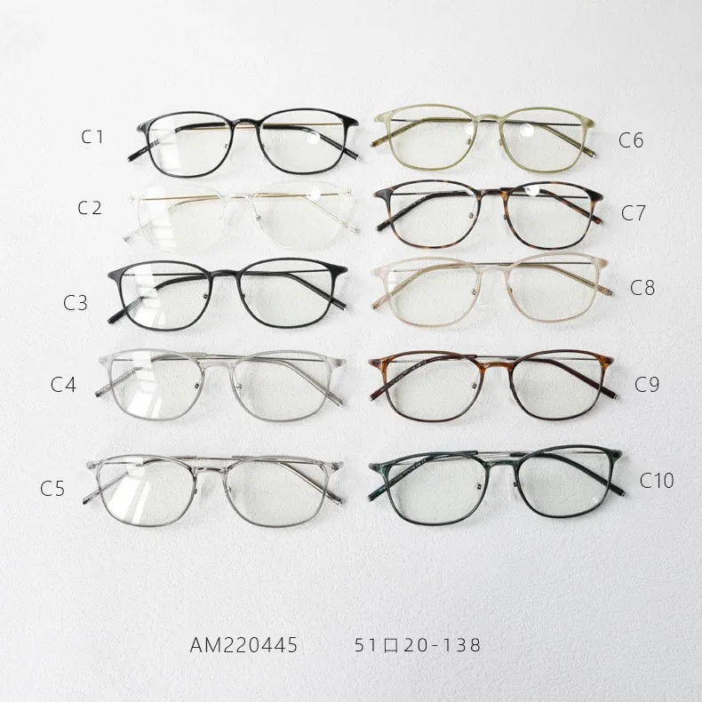 Wholesale High Quality TR90 Women Men Eyeglass Fashion Thin Square Eyewear Optical Frames