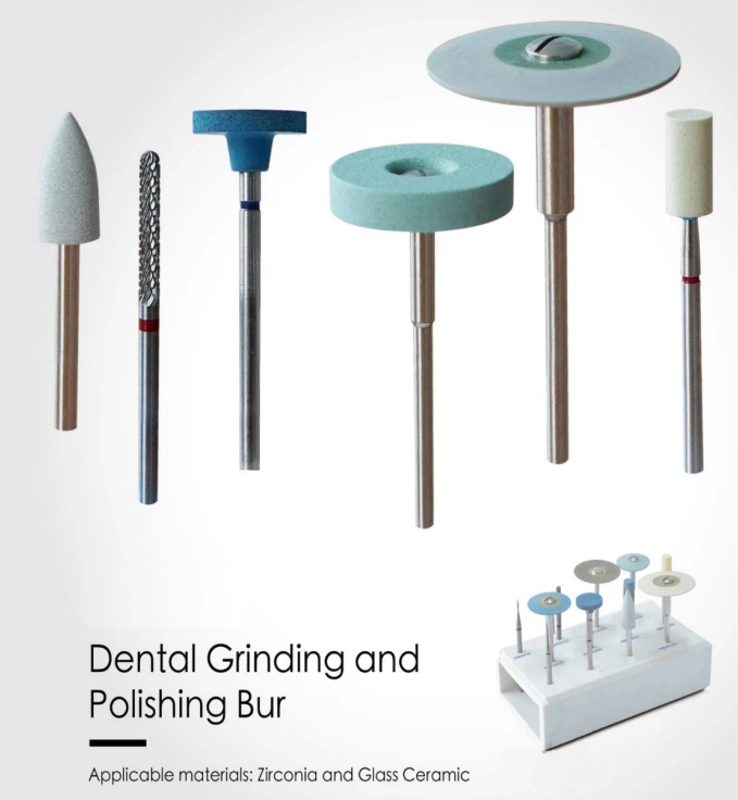 Keychose Dental Polishing Tools Conical Tungsten Carbide Tooth Brush