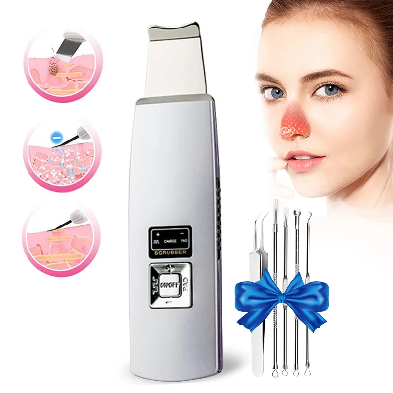 
Home Use Beauty Machine Anti-Aging New Skin Galvanic Face Spa Face Lift Ultrasonic Skin Scrubber 