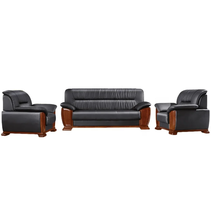 Contemporary Chinese style sectional office room furniture one seat/ three seat waiting sofa set