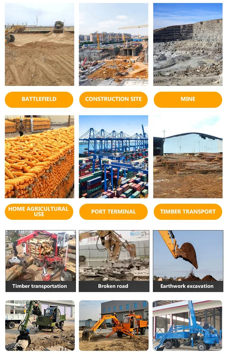 China factory direct sell Truck mounted excavator with Crane for farm