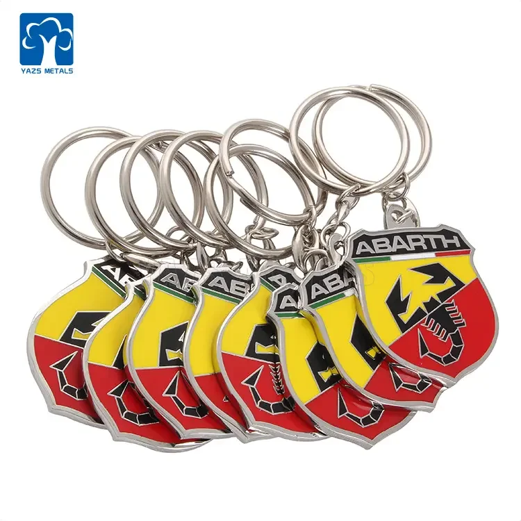 Factory Custom Keyring Personalised Vintage Motel Hotel Chain metal Label Name Card Keytags Keychain tags