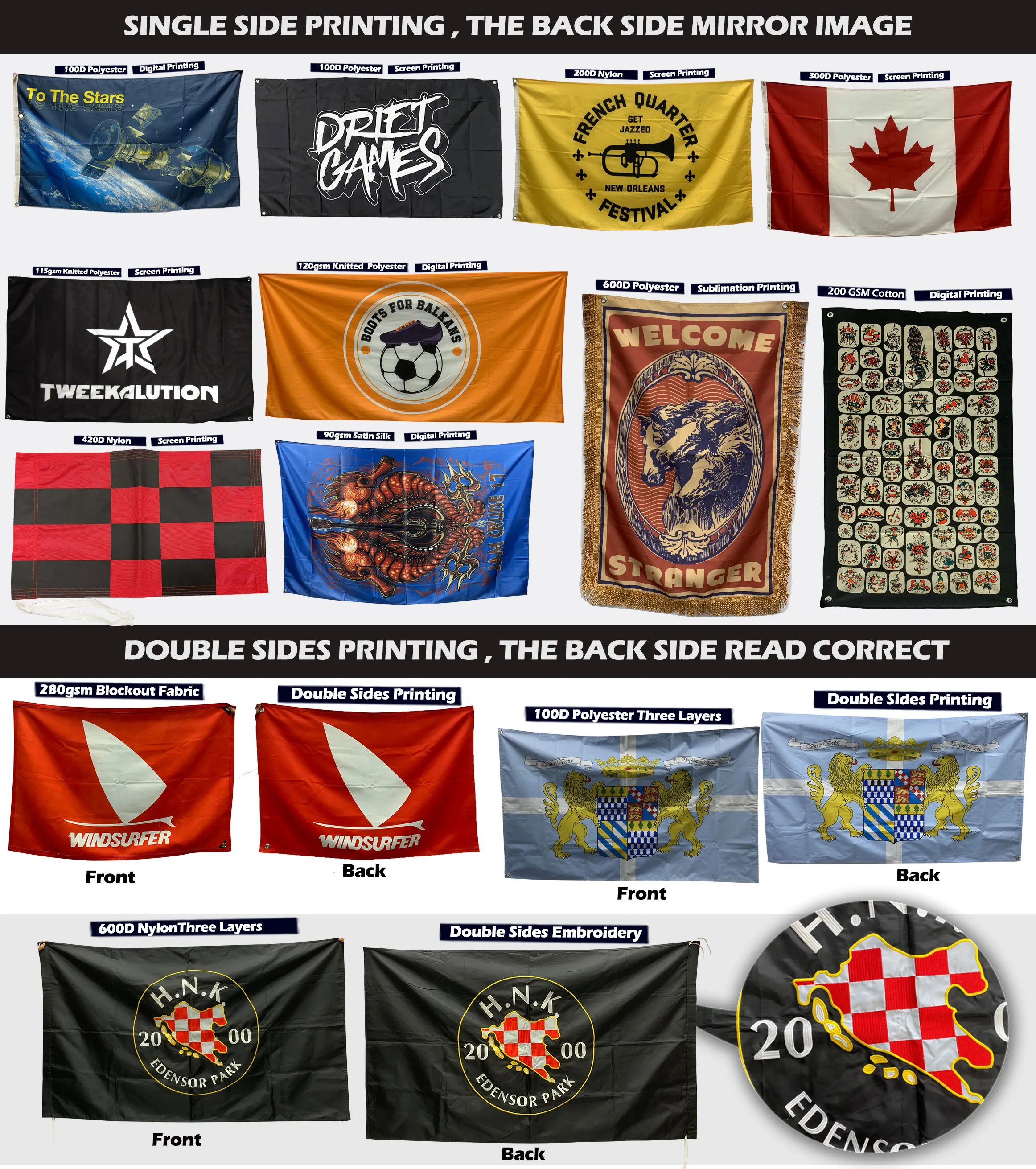 Custom Promotional Advertising Flag