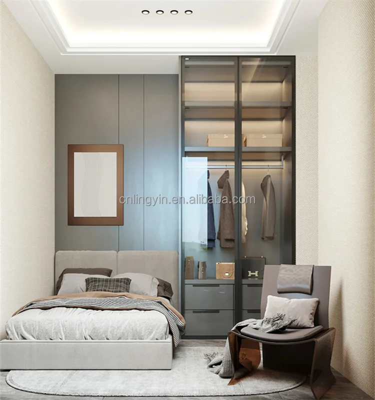 Wardrobe free installation, foldable wardrobe, sturdy and durable home bedroom, wardrobe for rent, modern and simple wardrobe