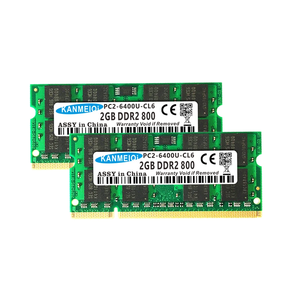 Kanmeiqi полиэтилен низкой плотности 2 Гб DDR2 800 МГц PC2-6400 200pin SODIMM