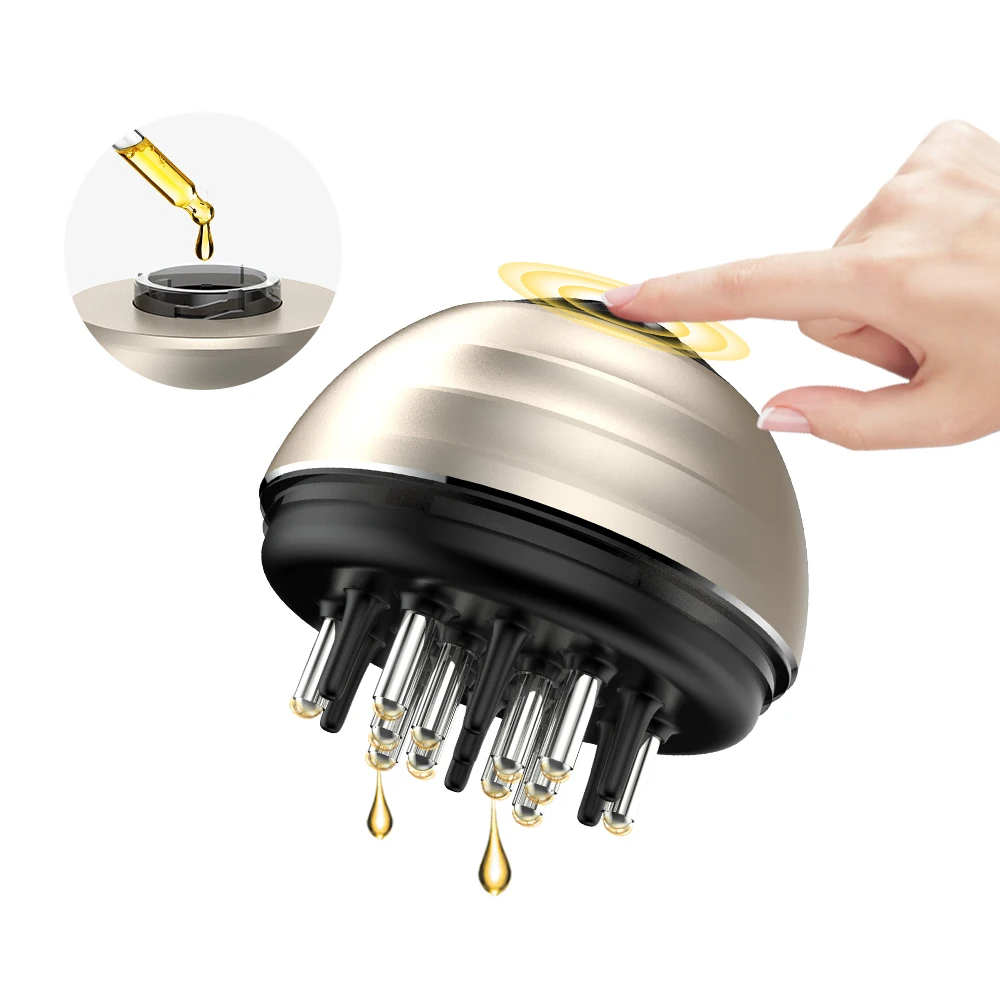 Mini Scalp Massager Oil Applicator Brush Hair Growth Treatment Massage Comb Bald Oil Hair Care Brush For Daily Home Use