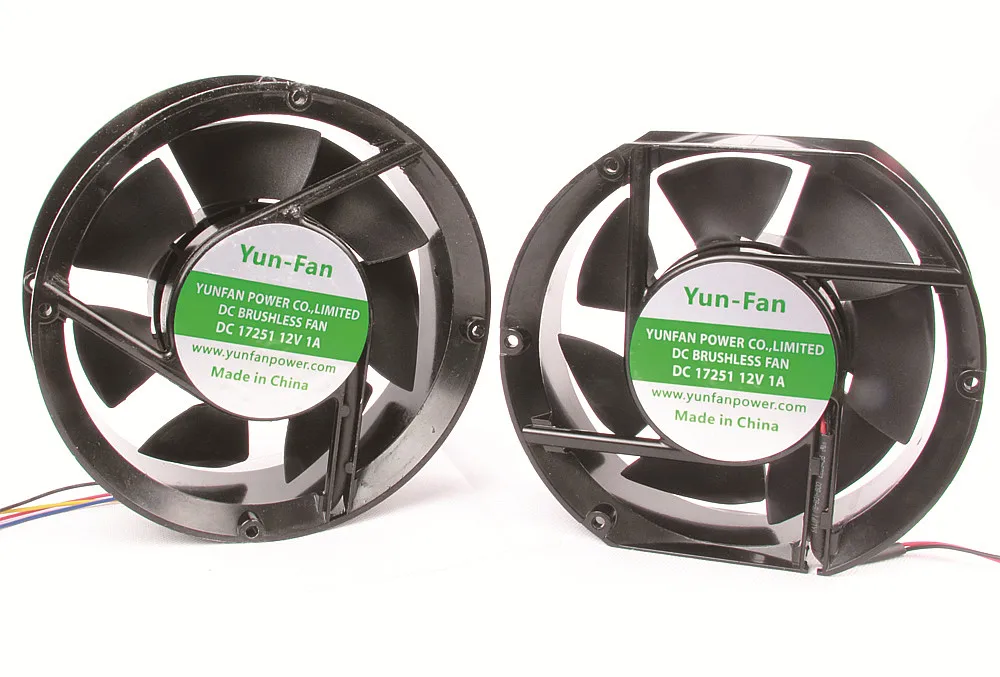 Wholesale 20W 4000RPM DC Fan 17251 12 volt rotary brushless solar dc fan