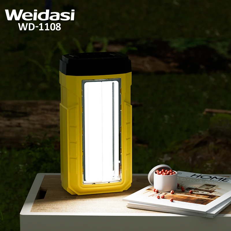 Weidasi Portable Rechargeable Emergency Solar System Kits With Output Function And Solar Panel Led Lights