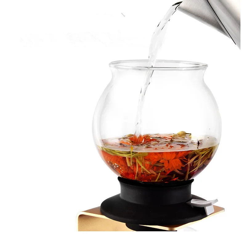 Newest style 450ml Japanese style glass tea pot water tower pot