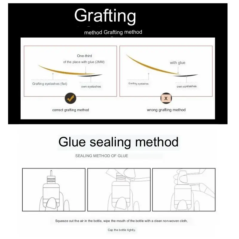 Self-owned brand 5ML quick-drying eyelash glue ladies black sticky eyelash extension glue accepts customization