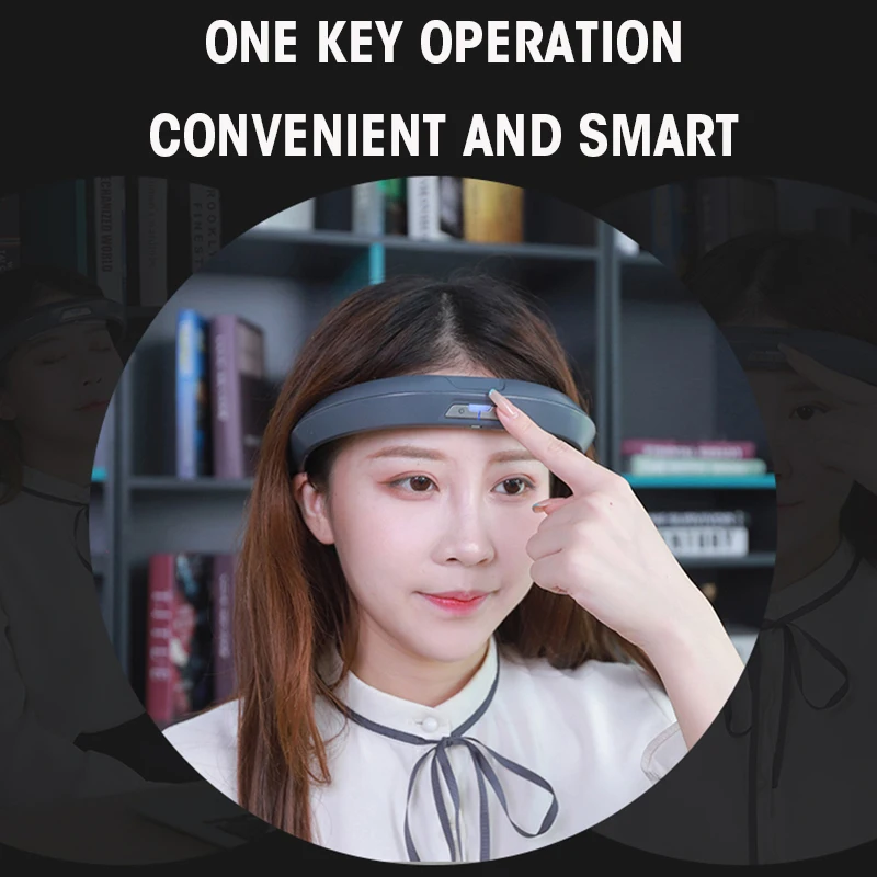 2024 New Deep Physiotherapy Electric Pulse Office Home Outdoor Multifunction Acupuncture Point Type Head Massager