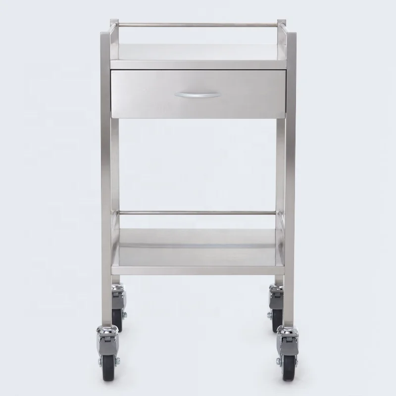 Meditroll MT01 China Manufacture Medical Furniture 304 Stainless Steel Kitchen Trolley