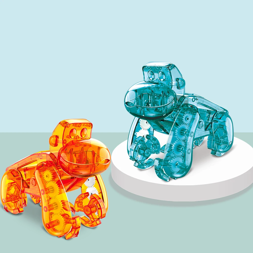 Qilong Education Stem Kids DIY Orangutan Shape Designed Solar Power Robot Energia Juguete Toys