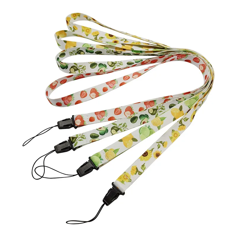 custom logo lanyard Neck Strap Sublimation Woven Neck Blank White Nylon Lanyards With Logo Custom Polyester Lanyard