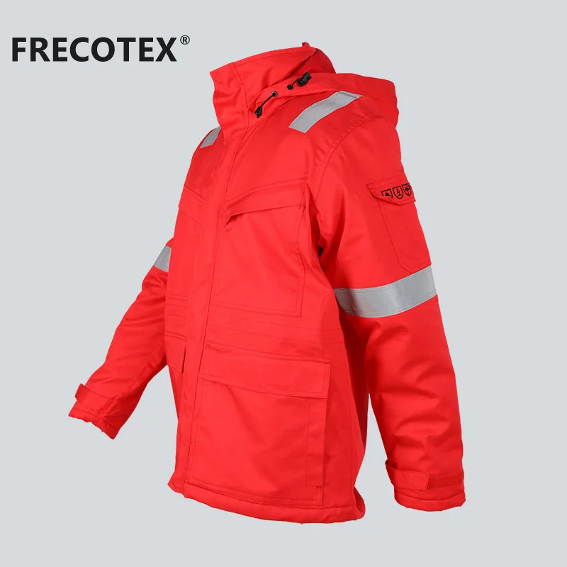 workwear construction fireproof Jackets Protective Worker Jacket Reflective Clothing Work Winter Jacket