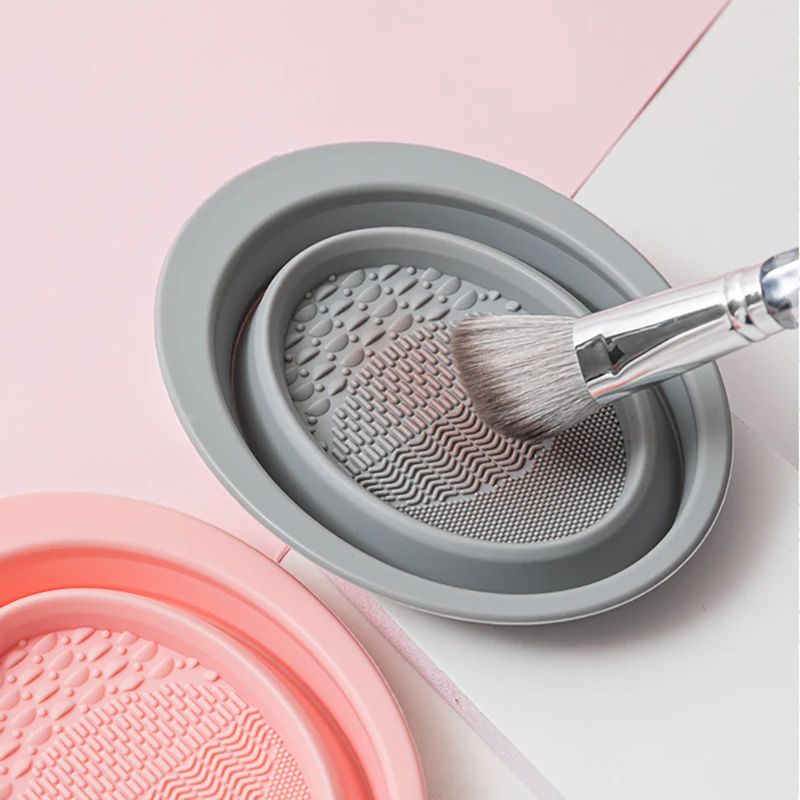 
beauty Tools cleaner Silicone Makeup brush cleaner bowl Make Up Washing Brush Cleaning mat 