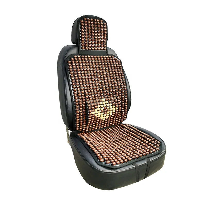 Universal Summer Cooling Massage Wood Beads Car Seat Cushion Cover Mesh Lumbar Pillows & Seat Cushions Mat