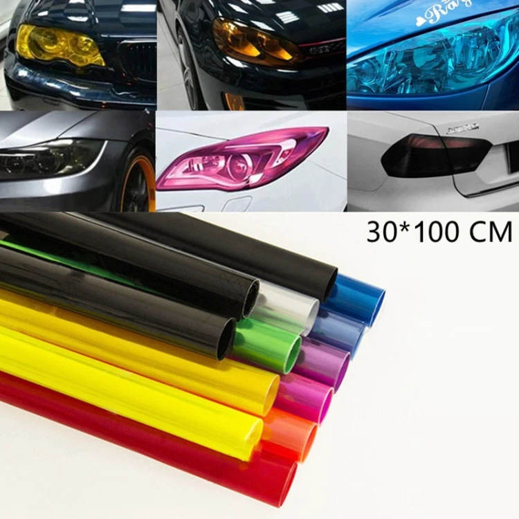 2 шт. защитная пленка для фар автомобиля 30x100 см