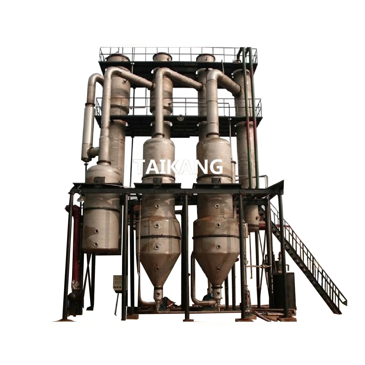 Multi-Effect Industry Concentrator Beverage Juice Ketchup Jam Meat Sauce Honey Milk Sugar Vacuum Forced Circulation Evaporator