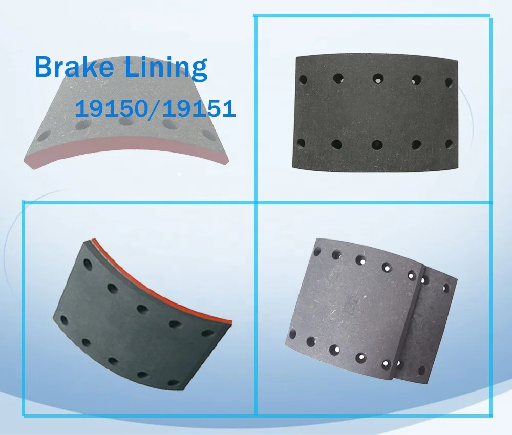 China Factory OE 682037 Casting Brake Shoe Lining DAF Trailer Brake Lining 19150