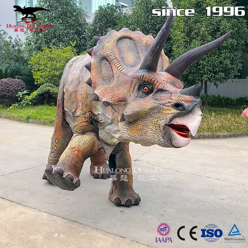 Animatronic dinosaur costume triceratops dinosaur costume for adult