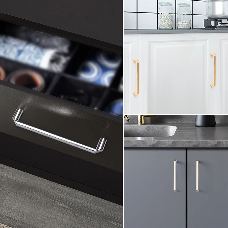 HJY Hot Sales Decorative Furniture Hardware Kitchen Chrome Cabinet Handle