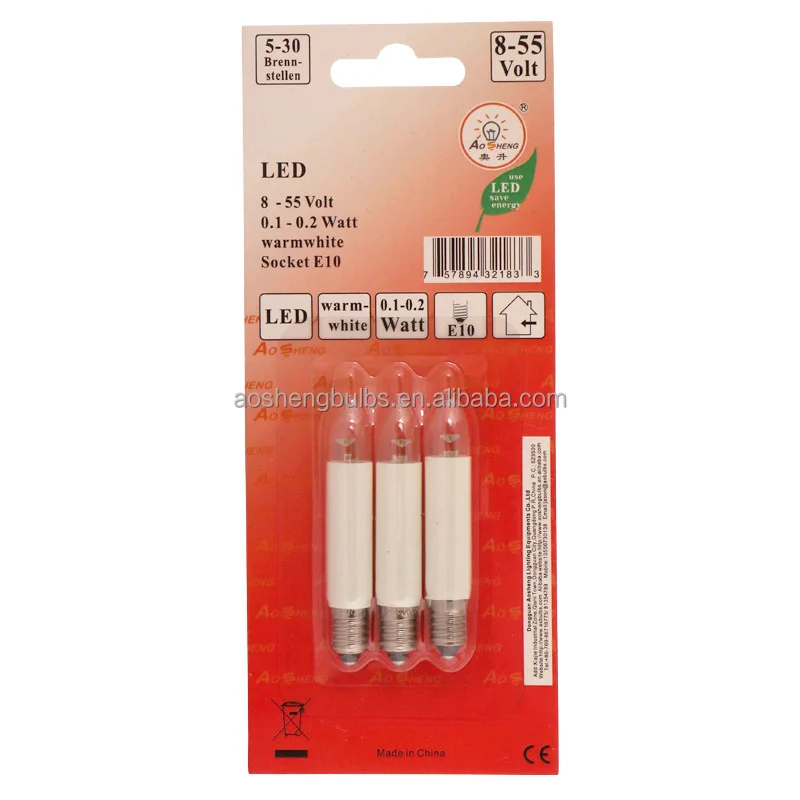 T11 LED christmas candle bridge light T11 LED candle bulb T11LED Bridge type bulb 8-55V 0.1-0.2W T11 LED candle bulb