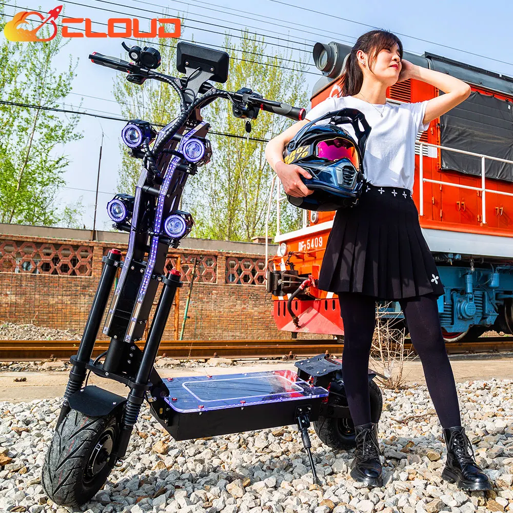 72v 8000w e scooter eu usa 13 inch fast dual motor with seat powerful adult long range folding electric scooter for adult