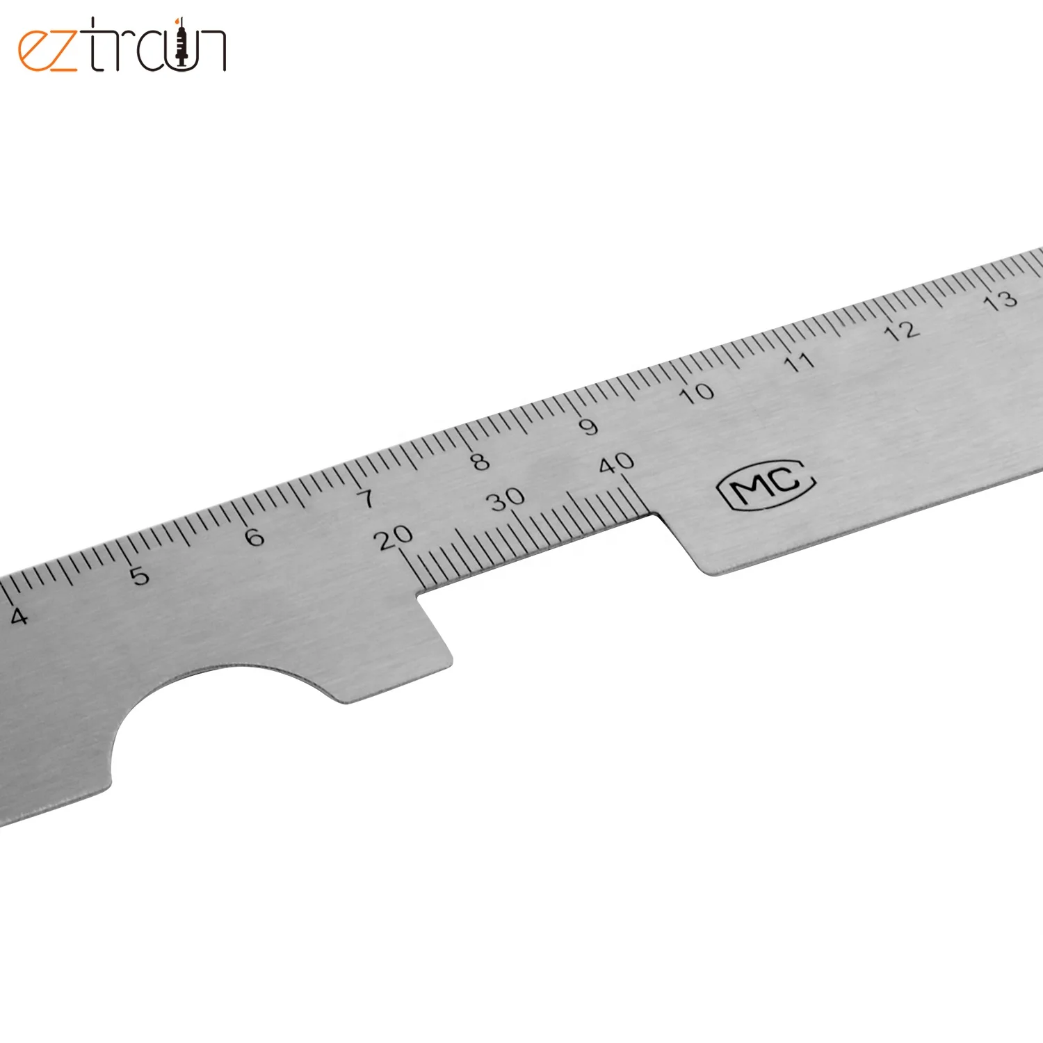 Stainless Steel Ophthalmology Eye Ruler Occluder Optical Pupil Distance Ruler PD Ruler Pupil Distance Meter