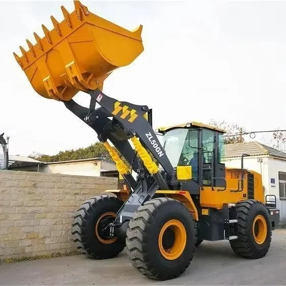 Новый бренд ZL50GN ZL50G CE 5 тонн маленькие сочлененные колесные погрузчики сделано в Китае Лучший мини фронтальный погрузчик для продажи