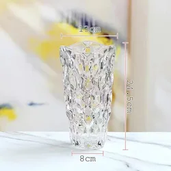 Wholesale Crystal Glass Color Vases Home Dining Room Office Wedding Party Handmade Decorative Vases Household Supplies