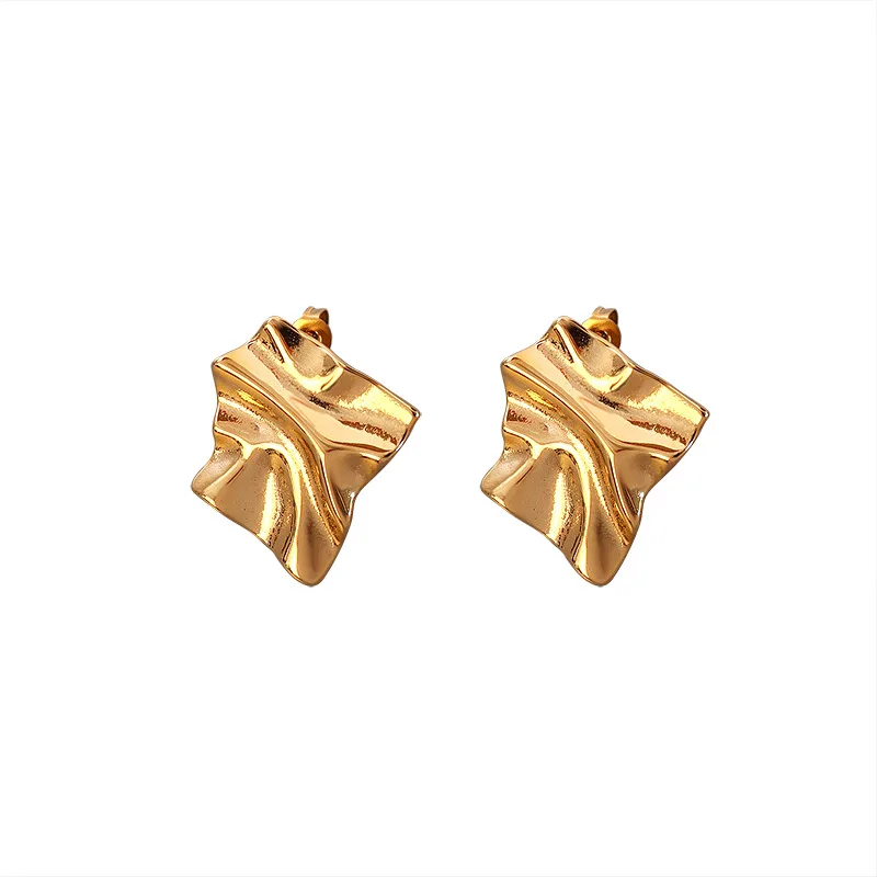 Exquisite studs earring gold earrings for women 2021 gold plated jewelry set stainless steel earrings