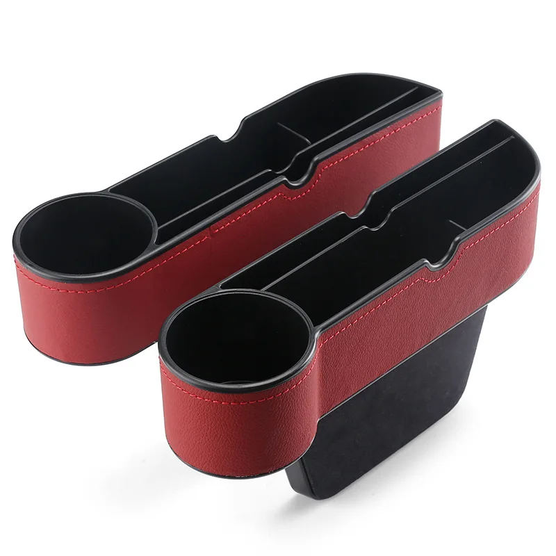Waterproof Universal Automotive Drop Stop Car front Seat Side Car Seat Gap Filler Organizer With Cup Holder For Phone Wallet