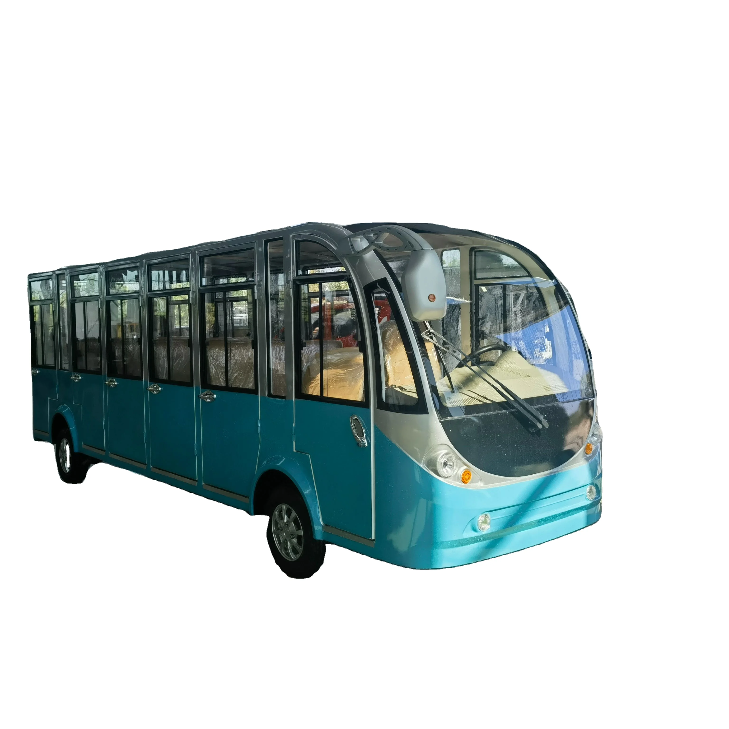 Продается как горячий cakes17-Seater Электрический экскурсионный автобус 72 В пассажирский автомобиль туристический городской шаттл курорты классический дизайн экологичный