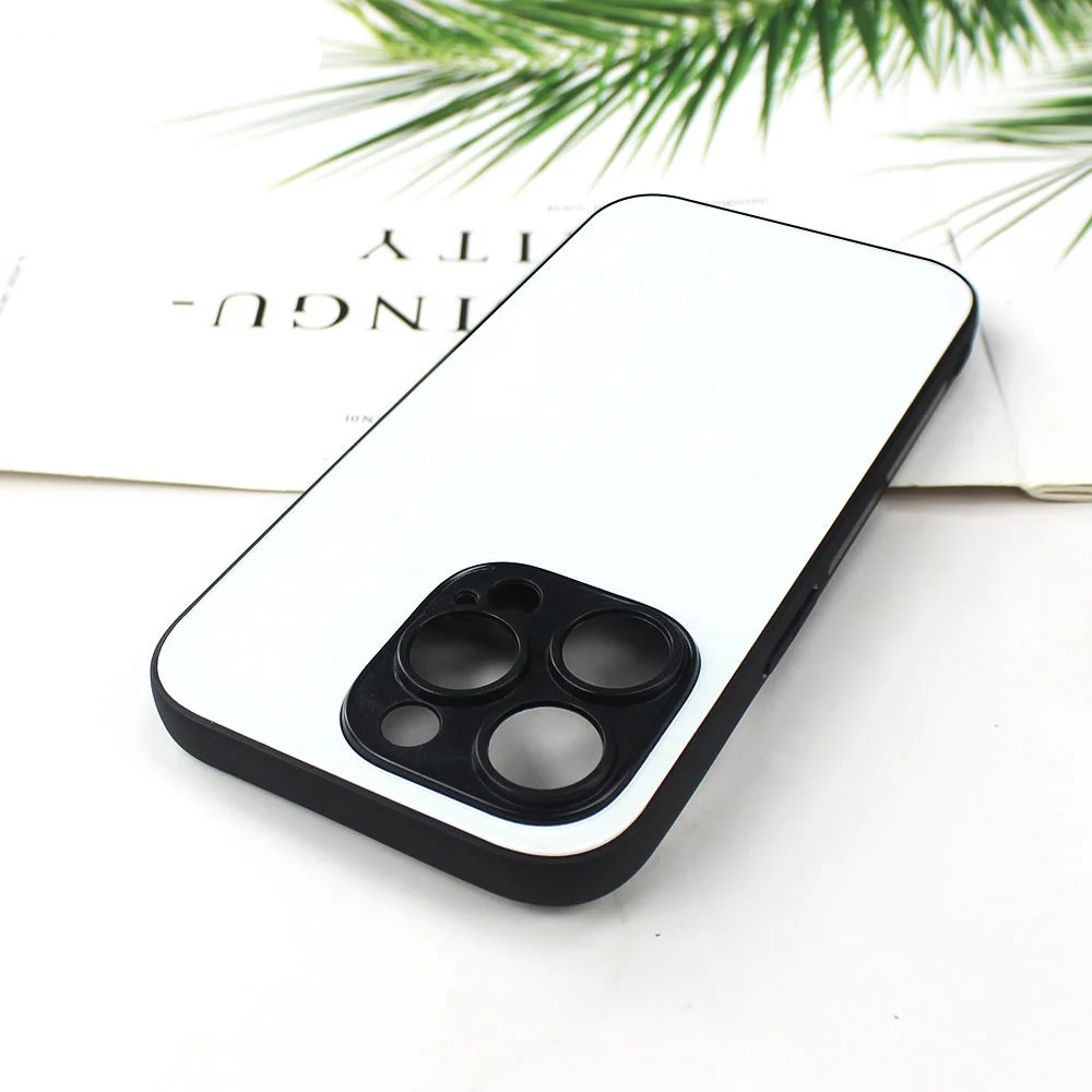 Tempered Glass Sublimation Blank Phone Case For iPhone 15 pro max 3D Sublimation Phone Case for iPhone 15 Pro 14 13pro