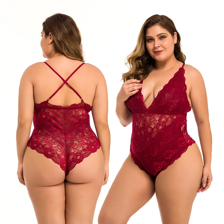 Hot-Transparent Japanese Mature Women Corset Bodysuit Teddy Plus Size All Lace Sexy Femme England Hot Sexy Girl Photo Lingerie