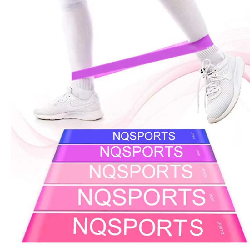 Оптовая продажа, индивидуальный логотип, натуральный латекс, домашнее фитнес-оборудование для растяжки, силовое оборудование, тренировочные упражнения, мини-петля