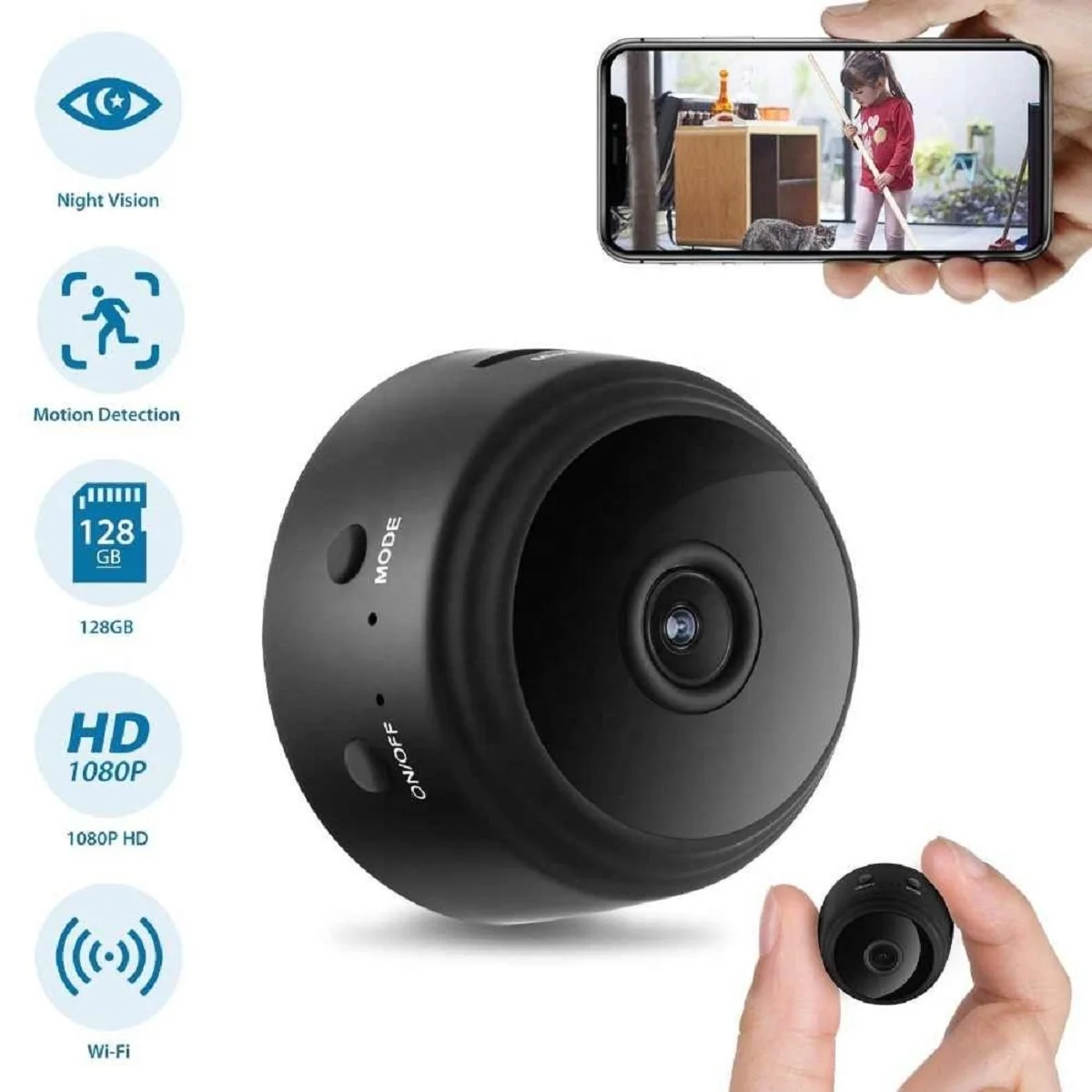 Network Camera A9  Camera 1080p HD Resolution Super Mini WiFi Camera For Home Security