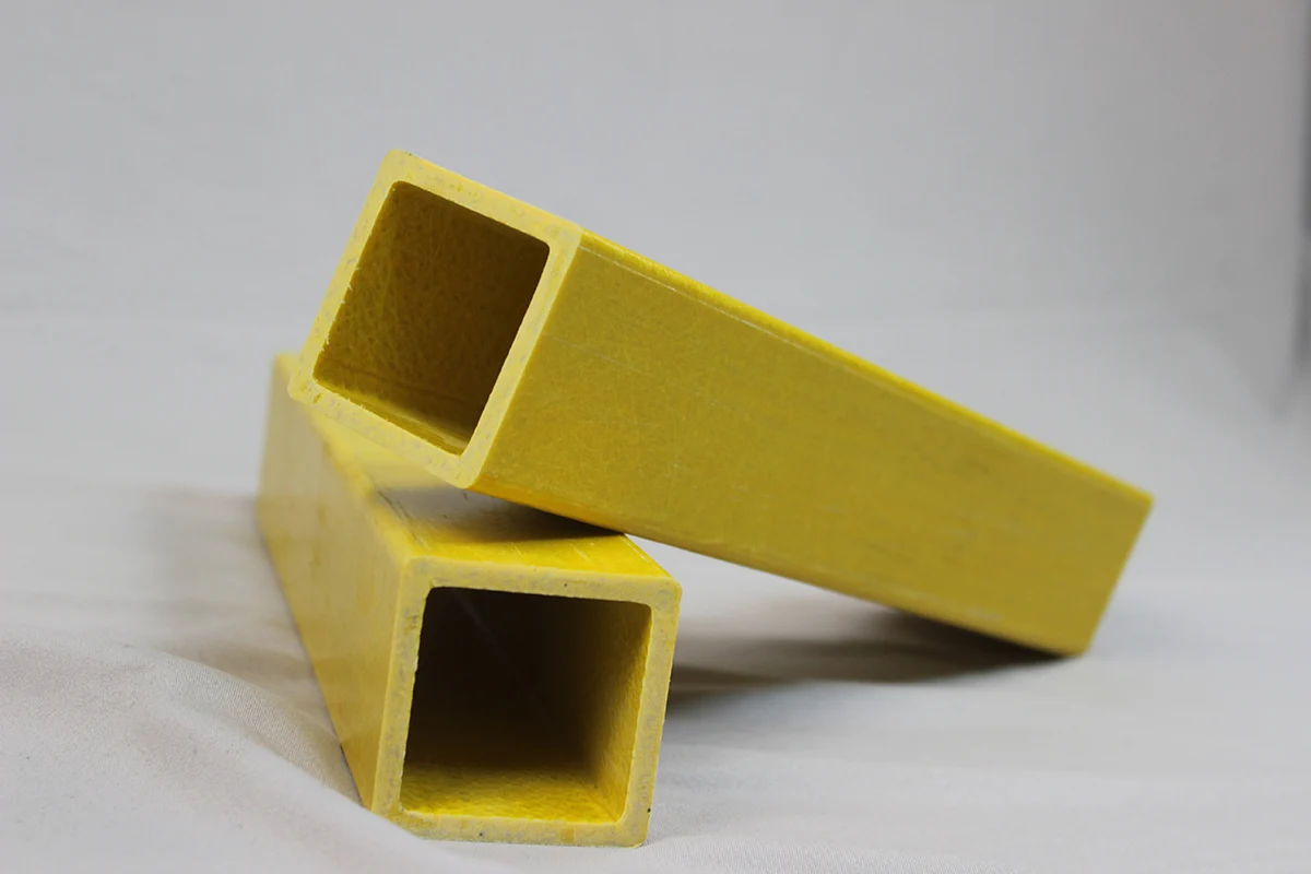 Cooling Tower Bracket Support High Strength Anti Corrosion Fiberglass FRP GRP Pultruded Square Tubes
