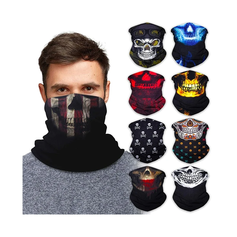2024 New Arrival Customized Design Men And Women Fashion Multifunctional Polyester Fiber Tube Bandana For Face Protection