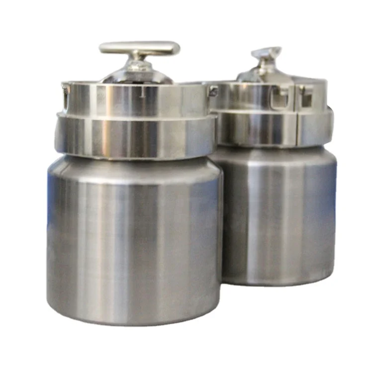 Horizontal stainless steel grinding jars used for laboratory roller milling machine and porcelain jar mill