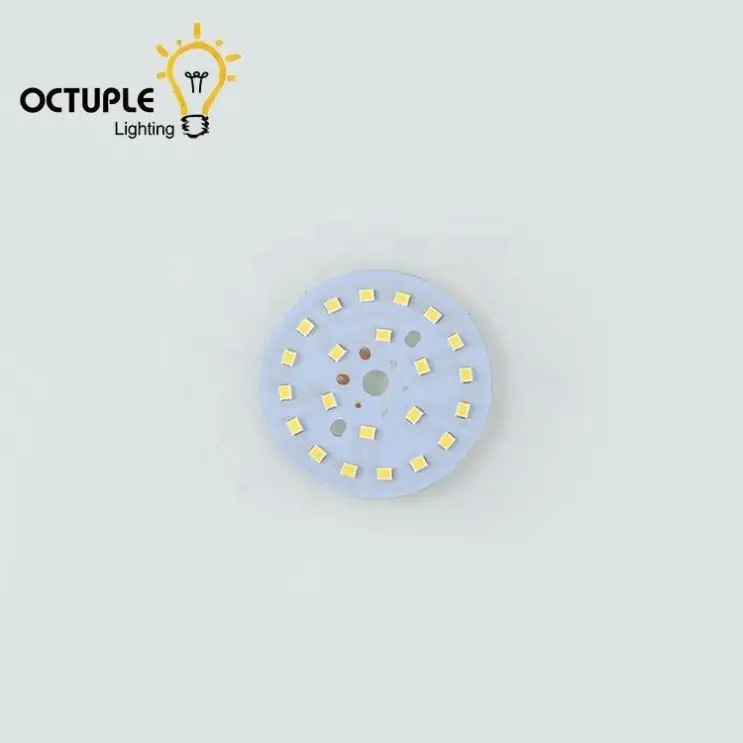 high quality 60lm Plastic e27 18w led panel bulb light round skd parts