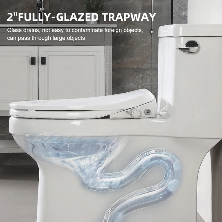 CKB OEM ODM мощный удлиненный S-Trap напольный сифон струйная промывка ванная комната белый Туалет