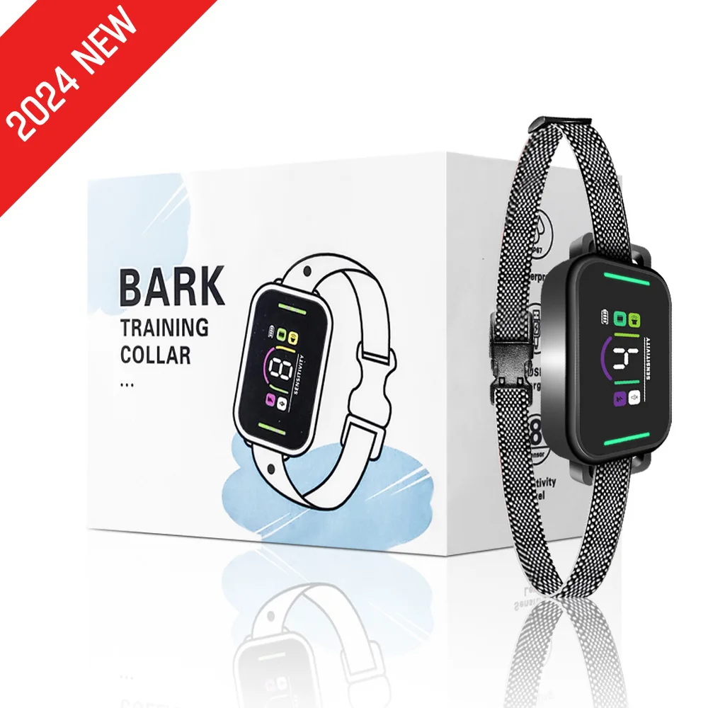 Dog Bark Collar for Large Medium Small Dogs Smart Anti Barking Collar Rechargeable Training Collar with Sensitivity Shock Beep