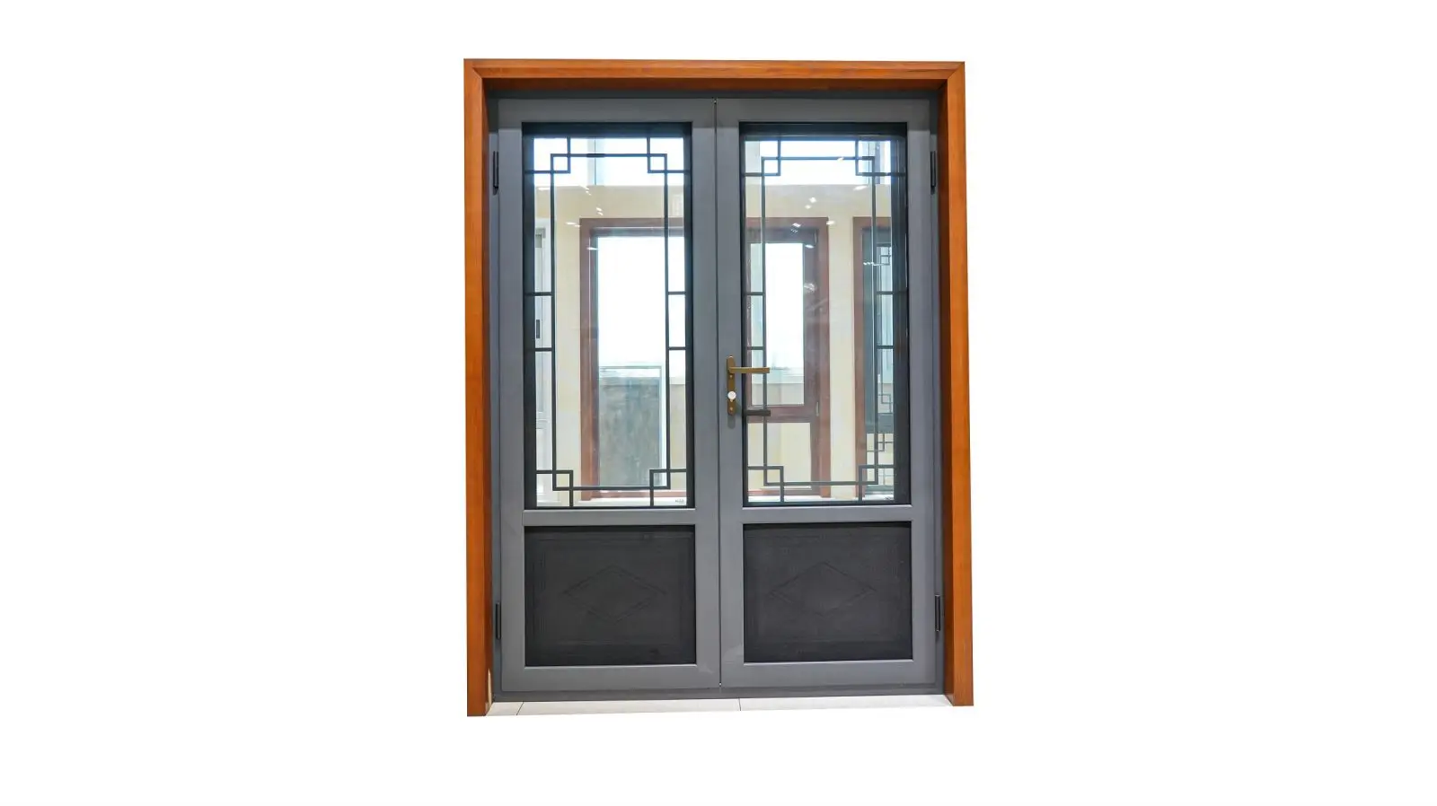 customized aluminum casement window casement window type The hardware comes from Germany Smart door lock is optional