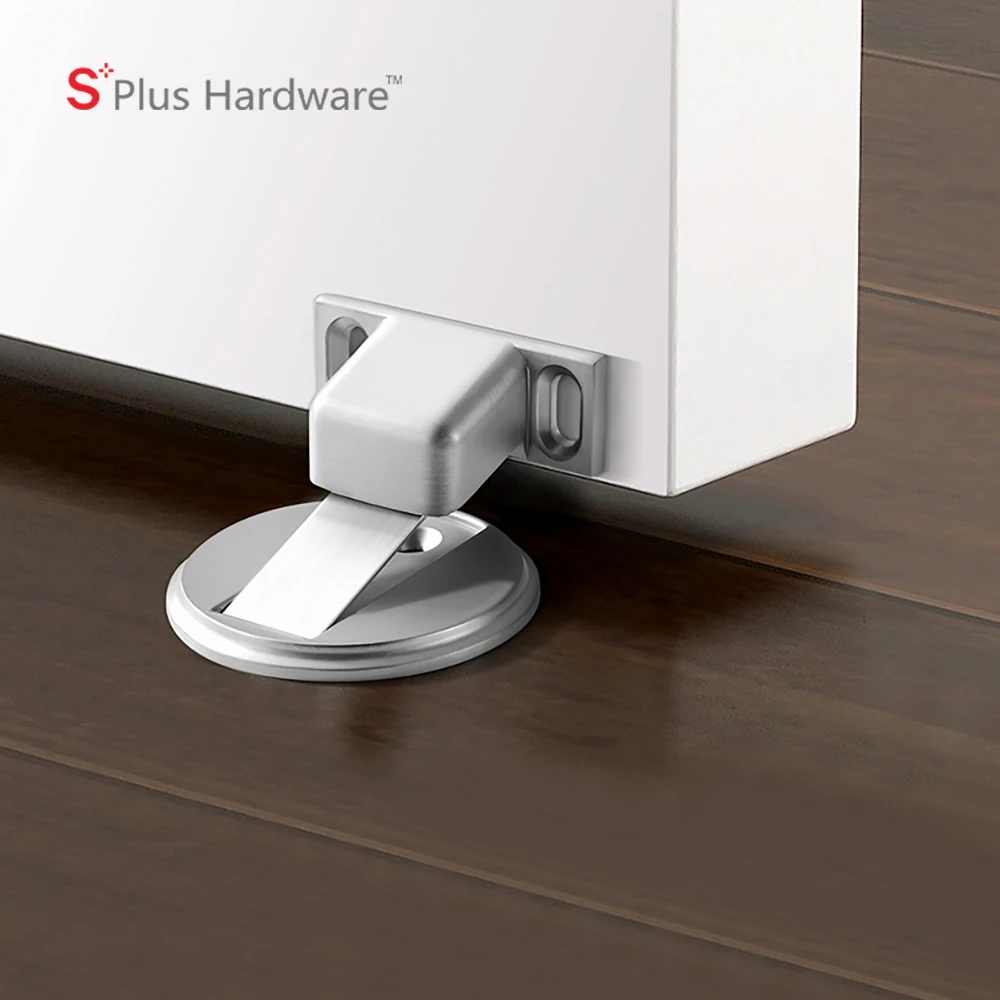 Door Accessories  Mount Doorstops Zinc Alloy Black Door Stop Magnetic Door Stop