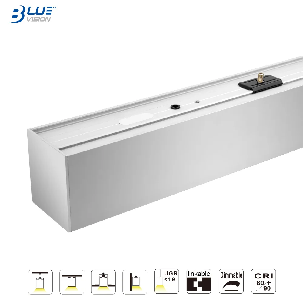 L7380-WW34 ETL TUV certified linkable warm white led linear fixture 34W 4ft 1230mm long led linear light for building lighting