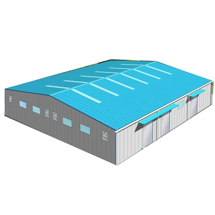 Prefabricated steel structure 1000 square meter commercial storage warehouse building