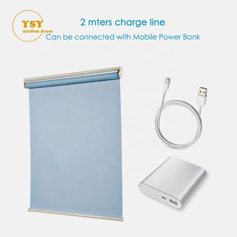 Battery Power Google Wifi Tuya Waterproof Cordless Blacking Smart Motorized Roller Shades Blinds